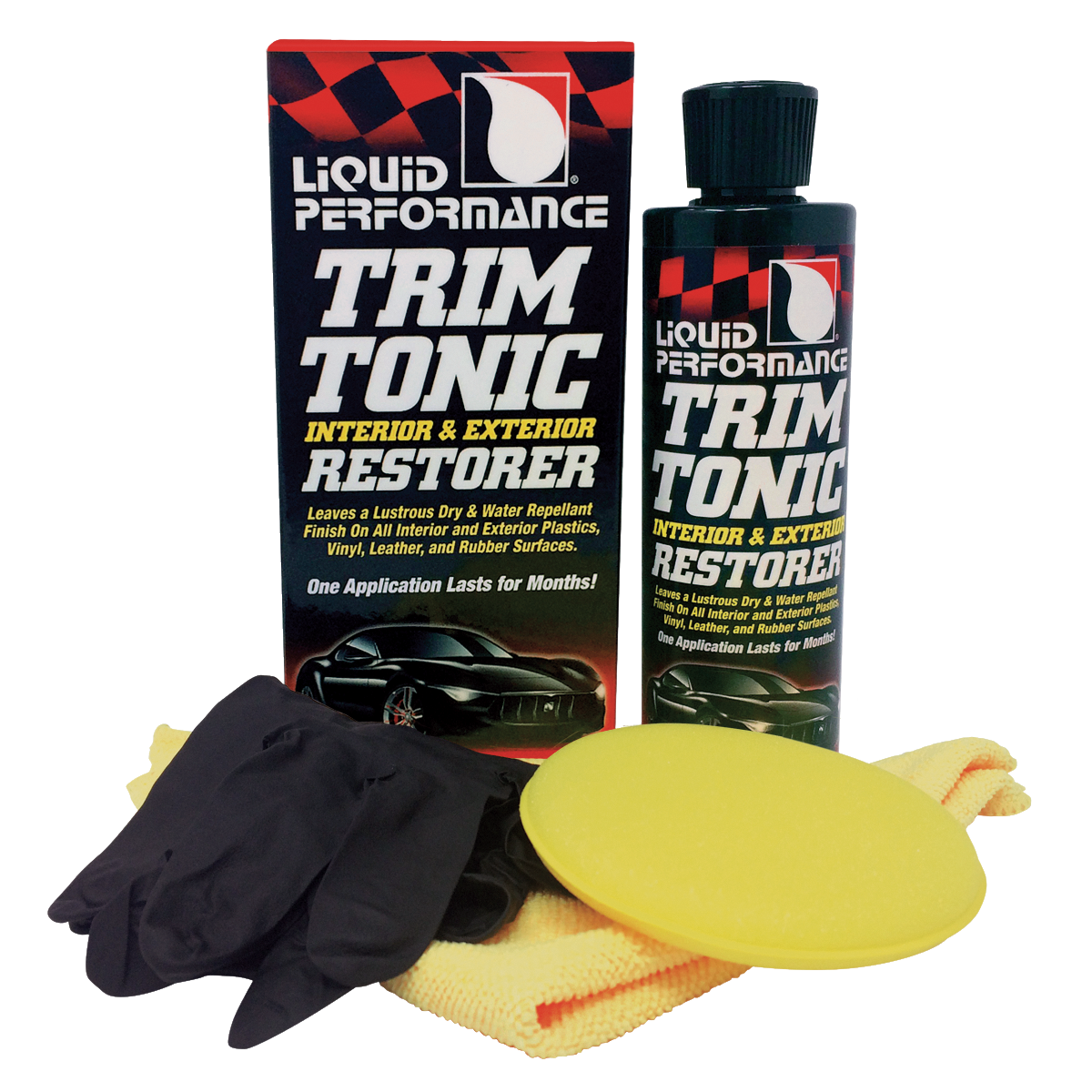 Trim Tonic Kit (Gloves, Microfiber &amp; Applicator)